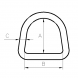 D Ring  M6 x 47